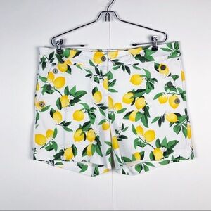 ISAAC MIZRAHI LEMON PRINT SHORTS.  T